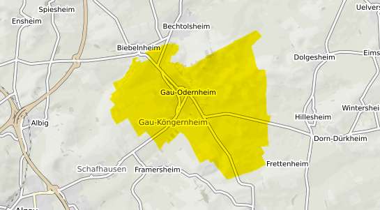 Immobilienpreisekarte Gau Odernheim